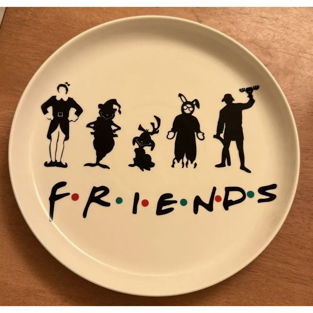 Friends Christmas Characters Serving Dish/ Plate Grinch, Max, Elf,‎ Ralphie 10